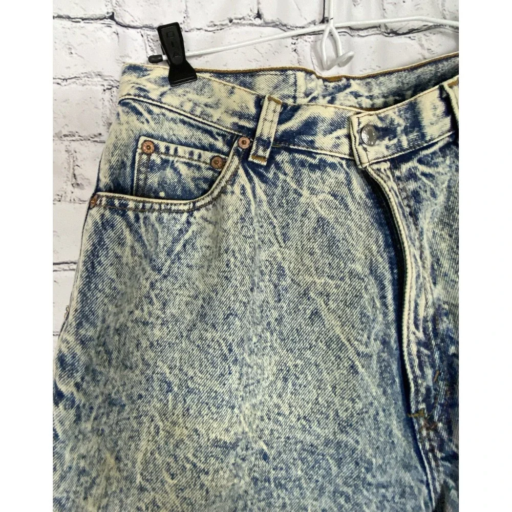 Vintage Kids Youth Boys Girls Levi's 505 Acid Washed Jeans Size 16 31